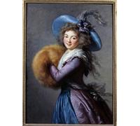 SERENDIPITP Portrait Tableaux Tableau Toile Affiches d'Art Portrait de Madame Mole Reymond Actrice de l'Italienne par Elisabeth Louise Vigée Lebrun Pour la Décoration Murale 60x90cm