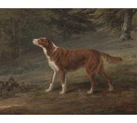 SERENDIPITP Portrait Tableaux Tableau Toile Affiches d'Art Ranger un Setter la propriété d'Elizabeth Gray par George Garrard Peinture Décorative sur Toile Pour la Décoration Murale 60x90cm