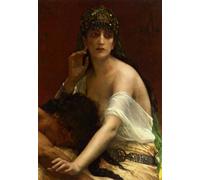 SERENDIPITP Portrait Tableaux Tableau Toile Affiches d'Art Samson et Dalila d'Alexandre Cabanel Peinture Décorative sur Toile Pour la Décoration Murale 60x90cm