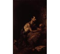 SERENDIPITP Portrait Tableaux Tableau Toile Affiches d'Art San Mariano de Francisco Domingo Marques Peinture Décorative sur Toile Pour la Décoration Murale 60x90cm