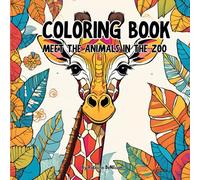 Serene animals in the zoo: Kids Coloring Book For Mind Clarity: The level of the drawings, rises the more you get into the book.