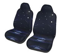 Serene Blue Night View Dua Sarung JOK Mobil,*, Sarung JOK Mobil Depan, Cocok Untuk Sebagian Besar Mobil, SUV, Truk, Van, Dll.