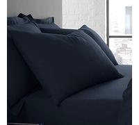 Serene - Couleur Unie - Taie d'oreiller Facile d'entretien (Lot de 2) - ménagère 50 x 75 cm en Denim