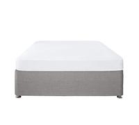 Serene Drap-Housse uni en Polycoton Doux avec Coins élastiques - Lavable - Blanc - Super King Size (200 x 180 x 32 cm) - 32 cm de Profondeur