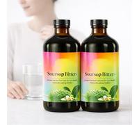 Serene Herbs Soursop Bitters Boisson Aux Plantes Liquide Pour Adultes Actifs, Vegan Sans Gluten, À Mélanger Avec Eau Thé Jus Smoothie Ou Eau Pétillante (2)