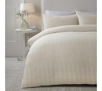 Serene - Housse de Couette gaufrée Naturelle - Lit Super King Size (260 x 220 cm) - Doux au Toucher - Literie de Luxe - Housse de Couette texturée à Motif quadrillé Naturel - Parure de lit carrée