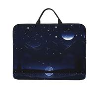 Serene Housse pour ordinateur portable à motif vue nocturne (41,9 x 31 cm), coque de protection anti-collision, design portable