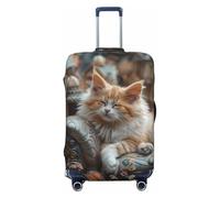 Serene Kitten Kingdom Housses de bagage de voyage élastiques 45,7 à 81,3 cm, noir, L