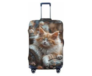 Serene Kitten Kingdom Housses de bagage de voyage élastiques 45,7 à 81,3 cm, noir, M