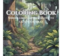 Serene landscape: Adult Coloring Book for Mind Clarity: The Art of Slowing Down to truly live