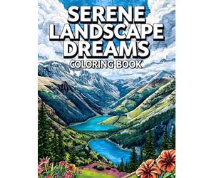 Serene Landscape Dreams Coloring Book: 38 Peaceful Nature Pages with Open Land, Soft Horizons, and Scenic Outdoor Beauty - Ideal for Relaxing ... Art Enjoyment, and Stress-Free Creative Time