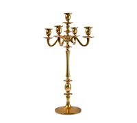 Serene Spaces Living Candelabra et Chandelier Éclairage élégant pour Mariage ou fête 3 Tailles Disponibles 7in W x 11 1/2in D x 25 3/4in H doré