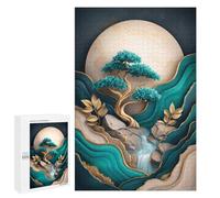 Serene Zen Garden Landscape Puzzle 1000 Pièces Educa Jouet en Bois Cadeau Unique Décoration Intérieure Jeu Éducatif Challenge Toy Adultes Et Enfants À Partir De 14 Ans 1000 PCS