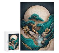 Serene Zen Garden Landscape Puzzle 1000 Pièces Educa Jouet en Bois Cadeau Unique Décoration Intérieure Jeu Éducatif Challenge Toy Adultes Et Enfants À Partir De 14 Ans 300 PCS