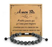 SereneGLow Bracelet Pierre Naturelle Cadeau Saint Valentin Cadeau Anniversaire Noel Homme