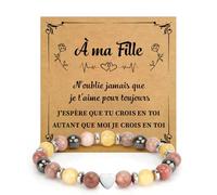 SereneGLow Cadeau Jeune Fille Cadeau Ado Fille Cadeaux Saint Valentin Bracelet Pierre Naturelle Cadeaux pour Ma Mere Tendance pour Ado Anniversaire 14 18 Ans Noel