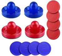 SereneLife Air Hockey Pushers et Set de Puck - Accessoires Adaptés pour Tables de Jeux avec Feutrage Protecteur de Paddles