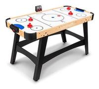 Serenelife Air Hockey- Table de air Hockey de 137 cm-Table de Jeu Moteur 2× Plus Puissant, Scoreboard LED, Interrupteur AC - Accessoires Inclus