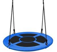 SereneLife Balançoire Ronde - 100 cm - Bleu Bleu