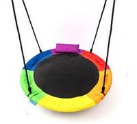 SereneLife Balançoire Volante Ronde - 100 cm - avec Kit de Suspension et Pivot Central