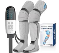 SereneLife Bottes Pressothérapie Chauffantes - Masseur de Jambes à Compression d’Air pour Mollets, Genoux et Pieds,6 Modes, Appareil de Massage pour Détente Musculaire, Soulagement Douleur et Thérapie