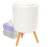 SereneLife Chauffe Serviettes 12L Gris avec Minuteur - Chauffage Rapide Uniforme pour Serviettes et Peignoirs avec LED et Disques Parfumés
