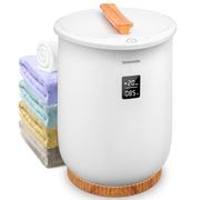 SereneLife Chauffe-serviettes de Luxe 20L – Seau chauffant, arrêt automatique, 2 grandes serviettes