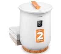 SereneLife Chauffe-Serviettes de Luxe 20L - Seau Chauffant pour Salle de Bain avec Arrêt Automatique - Capacité de 2 Grandes Serviettes, Convient aux Peignoirs et Pyjamas