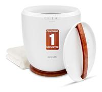 SereneLife Chauffe-Serviettes de Luxe pour Salle de Bain avec Support pour Disque Parfumé - Seau Chauffant d’Essuie-mains - Arrêt Automatique - Convient pour 1 Grande Essuie-main