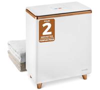 SereneLife - Chauffe-Serviettes de Luxe pour Salle de Bain - Seau Chauffant d’Essuie-mains - avec Parfum Personnalisé - Arrêt Automatique - Convient pour 2 Grandes Serviettes