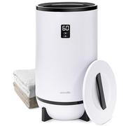 SereneLife SLTLW200 Chauffe-Serviettes de Luxe pour Salle de Bain avec Support pour Disque Parfumé-Seau Chauffant Arrêt Automatique-Convient pour 2 Grandes Essuie-Mains, Noir