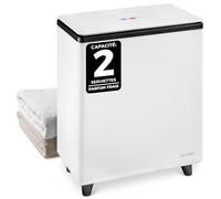 SereneLife Chauffe-serviettes Rectangulaire Seau, Grande Capacité Chauffe-serviettes & Couvertures à Touche Unique avec Couvercle Isolé, Accueille 2 Grandes Serviettes/Couvertures, Arrêt Automatique