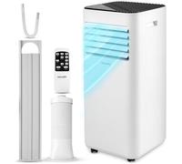 SereneLife Climatiseur Mobile 7000 BTU 28 m² - Climatiseur Portable avec Évacuation, Climatisation Mobile 3 en 1 Ventilateur Déshumidificateur, Kit Fenêtre Inclus, Silencieux 54 dB