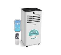 SereneLife Climatiseur Mobile 7000 BTU avec Évacuation - Climatisation Portable WiFi 3 en 1 Silencieuse - avec Déshumidificateur, Ventilateur et Kit Fenêtre