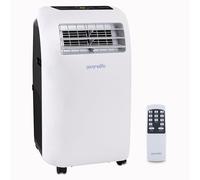 SereneLife Climatiseur Mobile 9000 BTU avec Chauffage - Climatiseur Réversible Portable 4 en 1, jusqu’à 41 m², Déshumidificateur, Ventilateur, Télécommande, Kit Fenêtre, Blanc