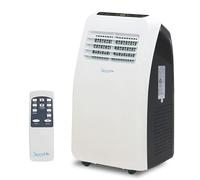 Serenelife Climatiseur Mobile Silencieux, Climatiseur Portable 3-en-1 avec Fonction Déshumidificateur Intégrée, Mode Ventilateur, Télécommande, Kit d'Évacuation Complet pour Fenêtre, 7K BTU,Blanc