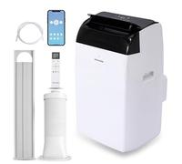 SereneLife Climatiseur Portable 16 000 BTU - Climatiation Mobile 4 en 1 Silencieuse avec Refroidissement, Chauffage, Déshumidificateur, Ventilation, Kit Fenêtre, Pour Chambre et Bureau jusqu’à 32 m²