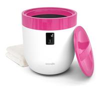 SereneLife Counter Towel Warmer Bucket - with Customized Fragrance for Spa and Bathroom, Luxury Heater, Auto Shut Off, Fits 1 Large Blanket, Bathrobe, PJs (Pink)