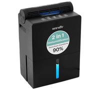 SereneLife Déshumidificateur 2,7 L-Déshumidificateur à Semi-Conducteurs avec Arrêt Automatique, Dégivrage, Minuterie et Mode Sommeil, Contrôle de l’Humidité, Réservoir 2,3 L, Fonctionnement Silencieux