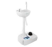 SereneLife Évier portable, camping - Capacité d'eau de 19 L - Station de lavage des mains portable, porte-serviettes et distributeur de savon, pour événements en plein air, rassemblements, chantier et