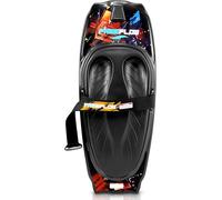Serenelife Kneeboard, Water Sport Kneeboard avec Crochet pour Enfants et Adultes, Noir/Rouge