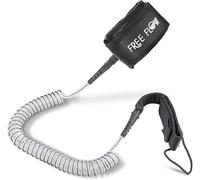 SereneLife Leash Sup Spiralé Noir pour Planches Thunder Wave - Longe de Sécurité avec Bracelet Cheville Réglable pour Stand Up Paddle et Surf