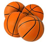 SereneLife Lot de 4 Mini balles de Basket-Ball en Caoutchouc de 17,8 cm | Lot de 4 ballons de basket-ball en caoutchouc de 17,8 cm avec poignée antidérapante et rétention d'air pour les cerceaux