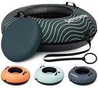 SereneLife Luge Gonflable 100 cm - Tube de Neige Résistant avec Coque Rigide et Housse Oxford - pour Enfants et Adultes