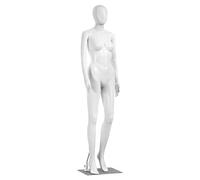 SereneLife Mannequin Féminin Corps Complet, 175cm de Hauteur, Réaliste, Bras et Jambes Ajustables, Tête Pivotante, Support Détachable pour Couture