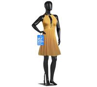 SereneLife Mannequin féminin réglable - 175 cm - Détachable - Forme entière - Buste factice Taille réelle - pour magasins de vêtements - Noir