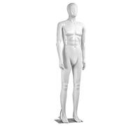 SereneLife Mannequin Masculin Corps Complet, 185cm de Hauteur, Membres Flexibles, Tête Ajustable, Design Détachable, Idéal pour Magasins de Vêtements, Boutiques, Expositions et Plus