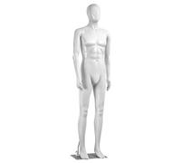 Buste de mannequin pour homme 183 cm - Support intégral détachable