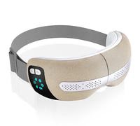 SereneLife Masque Chauffant Yeux - Masseur Oculaire Intelligent avec Chaleur, Refroidissement, Compression d’Air, Vibration, Bluetooth, 5 Modes, Masseur de Tête sans fil, Pliable, Cadeau Femme Homme