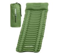 SereneLife Matelas Gonflable de Randonnée - Tapis de Couchage Léger et Imperméable avec Sac de Transport - Idéal pour Le Camping, la Randonnée, Le Trekking SLCPG (Vert)